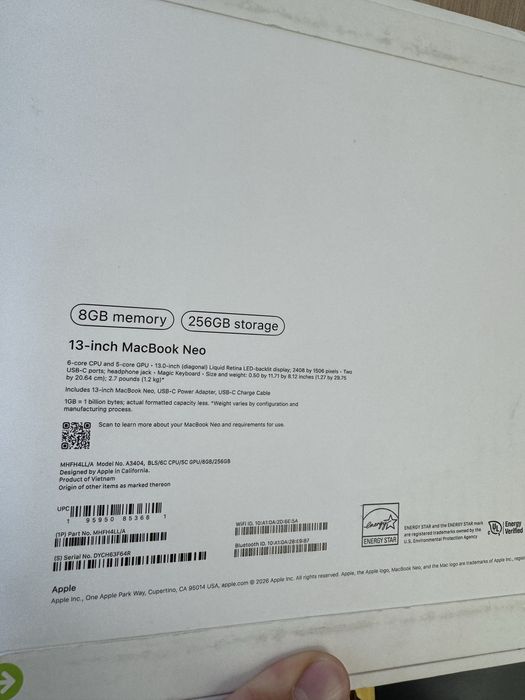 MacBook Neo 8/256 Pink