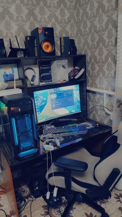 Игровой Компьютер КомплектСтол ИгровойКресло барлык заты косып берилди