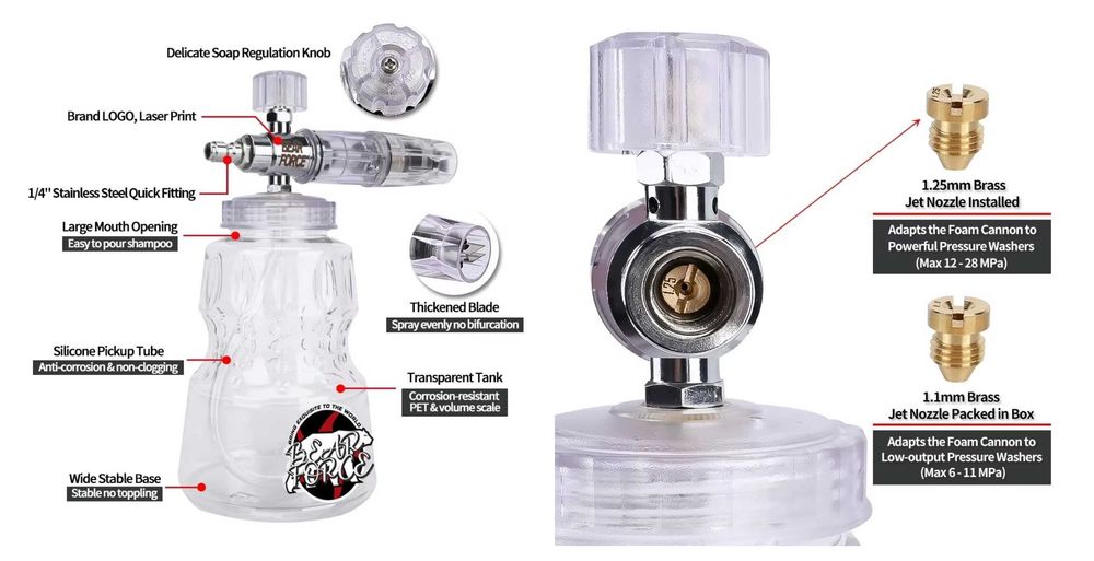 Пянообразувател BearForce - Karcher,Bosch,Lavor,Parkside,Nilfisk и др.