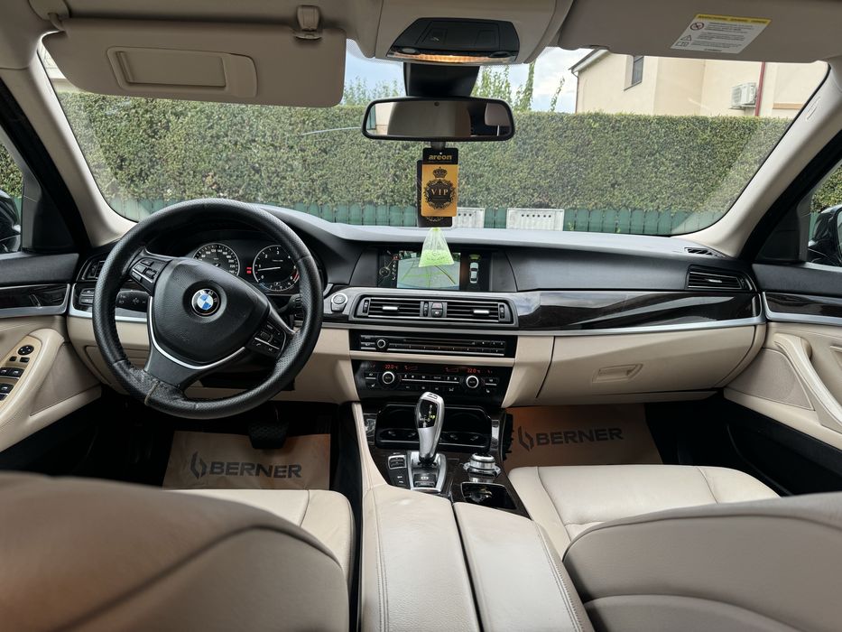 Bmw f10,x-drive,2013,Facelift,258 cp,piele,interior alb!