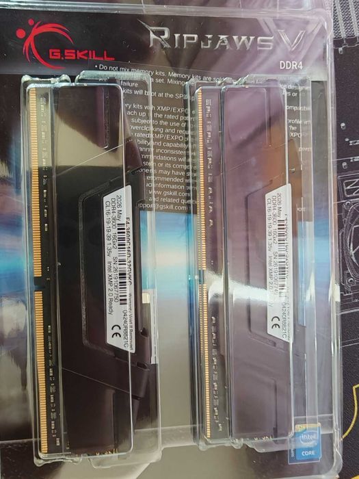 НОВА ! Рам Памет G.SKILL Ripjaws V Black 32GB (2x16GB) 3600Mhz DDR4