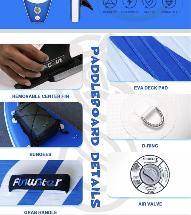 Подъл борд / Paddle board / Sup/ Съп/ Сърф (надуваем)