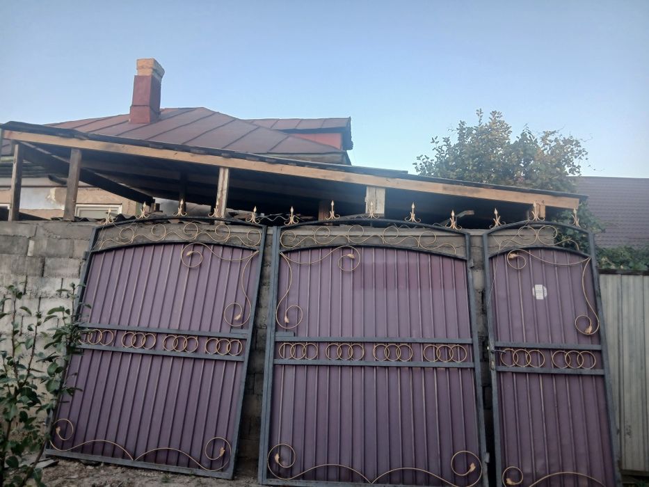 Ворота Металлические с калиткой