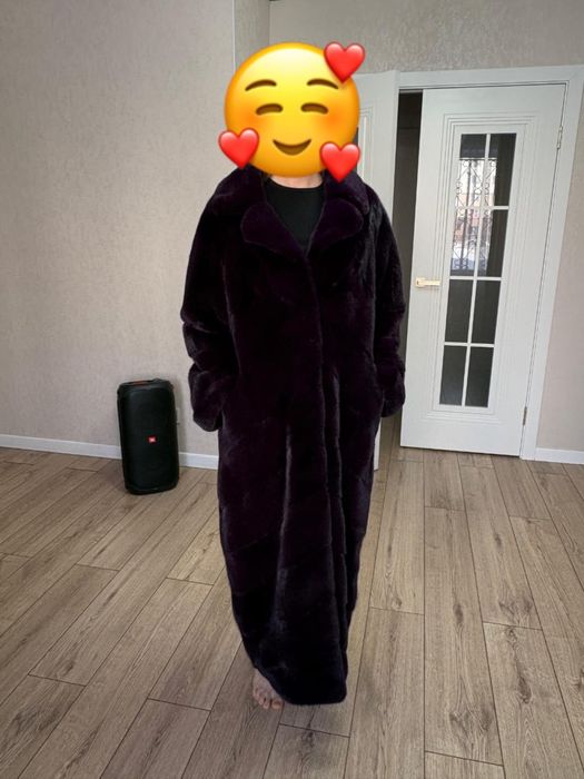 Норковая шуба в красивом цвете