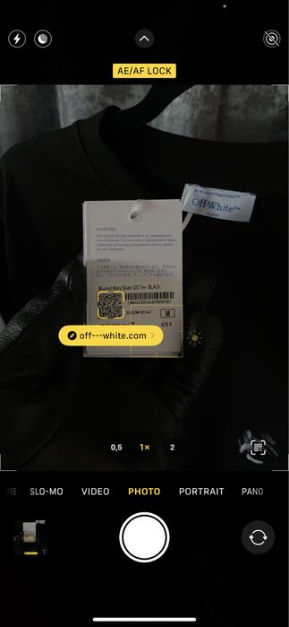 Tricou OFF-White • Calitate TOP •  Blurred Mary Skate S/S • Cod QR