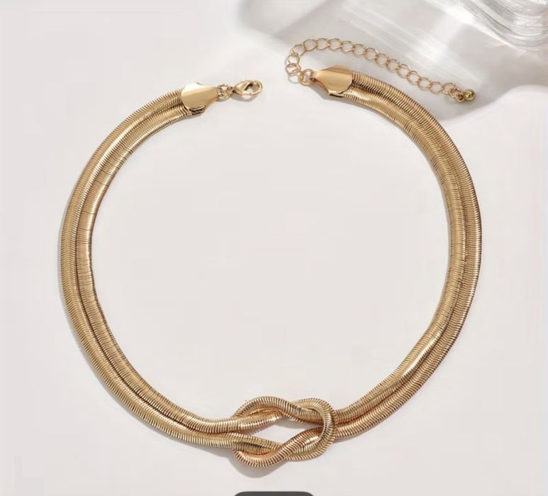 Колие златисто неръждаема стомана