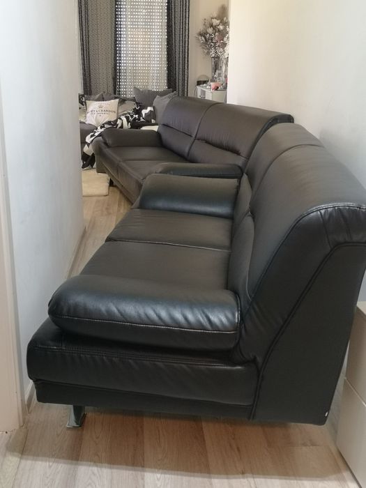 2 canapele din piele sintetica stare exceptionala