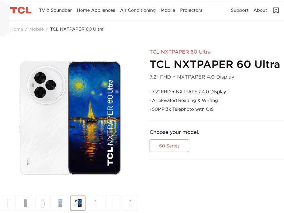 TCL новый телефон