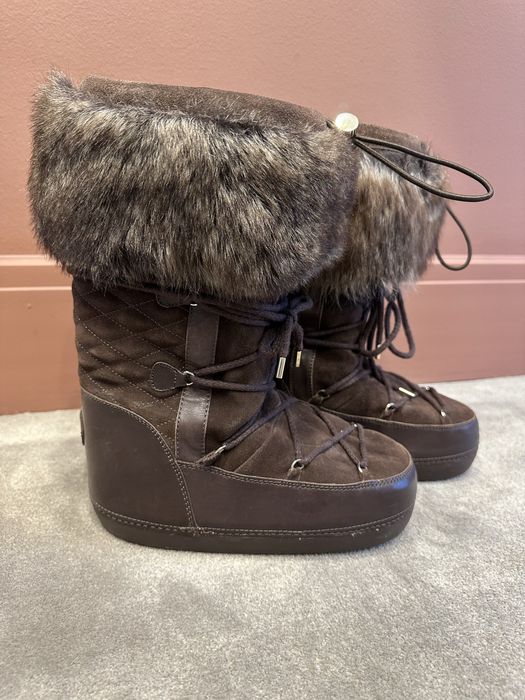 Cizme zapada piele Massimo Dutti, mas. 37, blana naturala