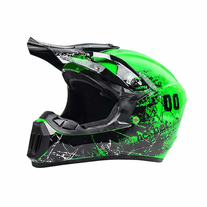 Casca Moto Enduro Cross ATV - S / M / L / XL - Verde