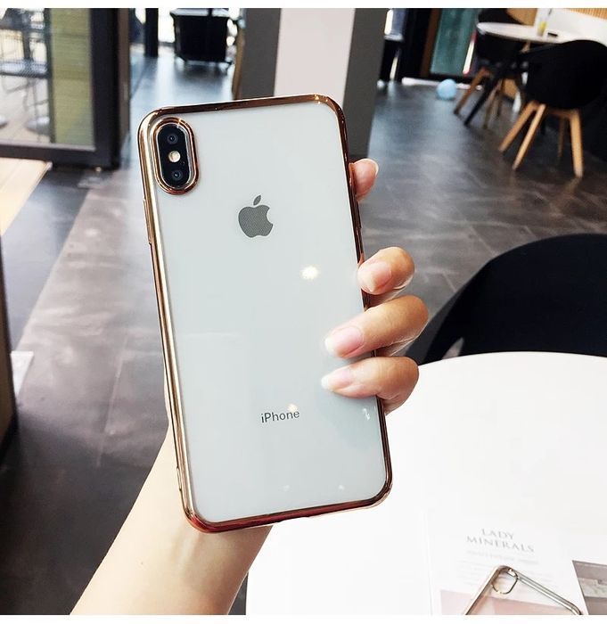 Husa margini metalizate iPhone SE 2020 ,6 ,6s,6 Plus,7,7 Plus,8,8 Plus