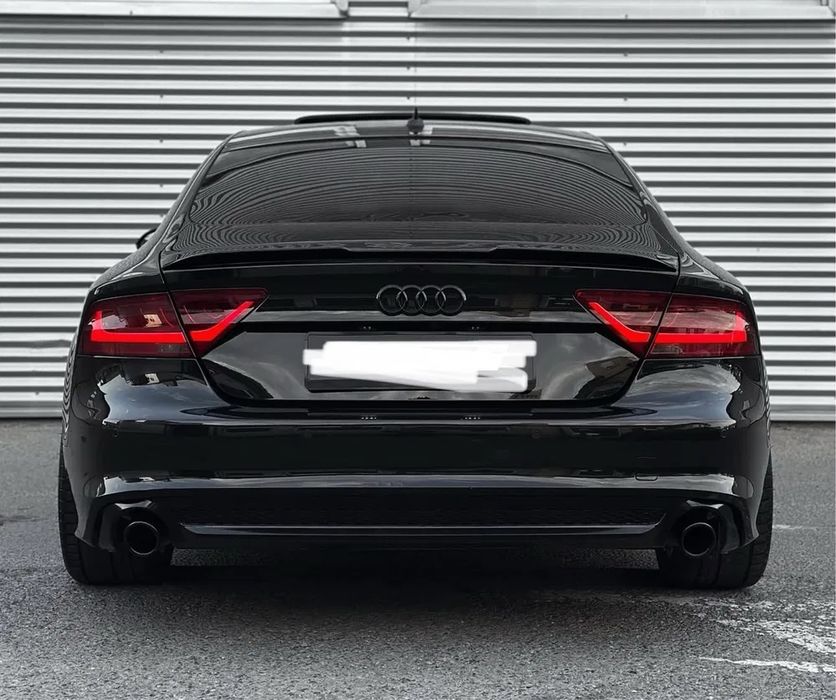 Спойлер лип за багажника – Audi A7 (2012-2018), черен гланц, Ауди