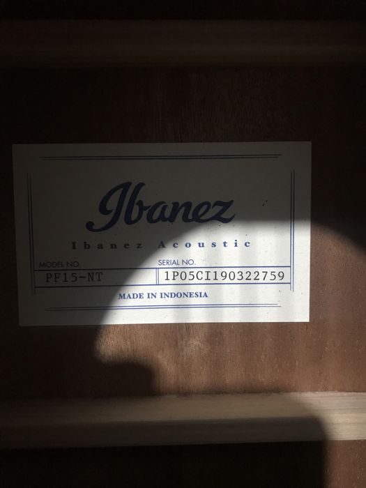 Chitara ibanez made in indonesia PF15-NT