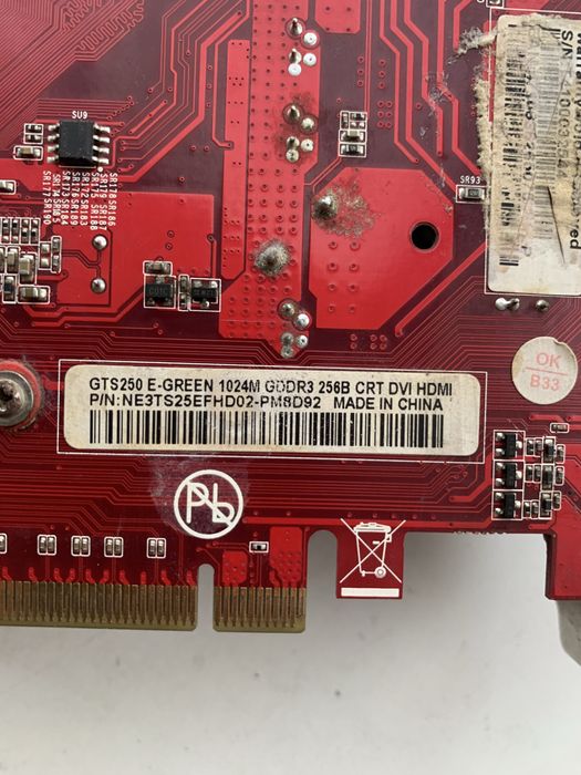Видео карта gts250 1gb