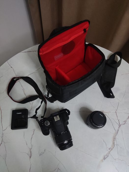 Canon EOS2000D kit с сумкой и объектив 80-200мм