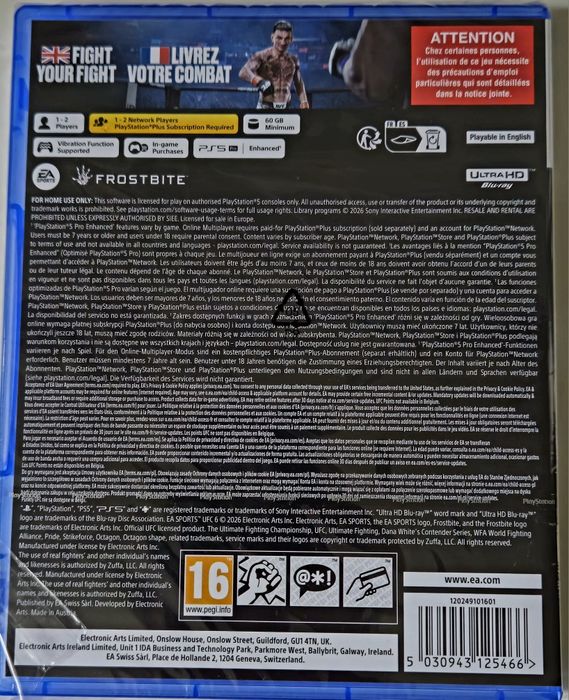 Продам игру на PS5, UFC 6.