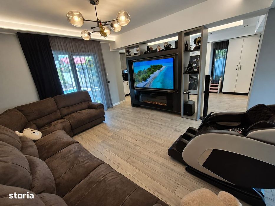 Vilă de lux cu piscină,teren 400 mp, Chiajna,Rosu