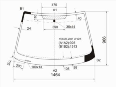 Стекло лобовое  Ford Focus