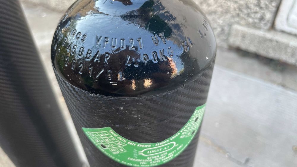 Стоманена бутилка за водолазно гмуркане 3 литра 200лв. за брой.