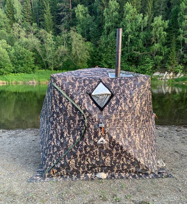 Походная баня-палатка Morzh КУБ XL, камуфляж