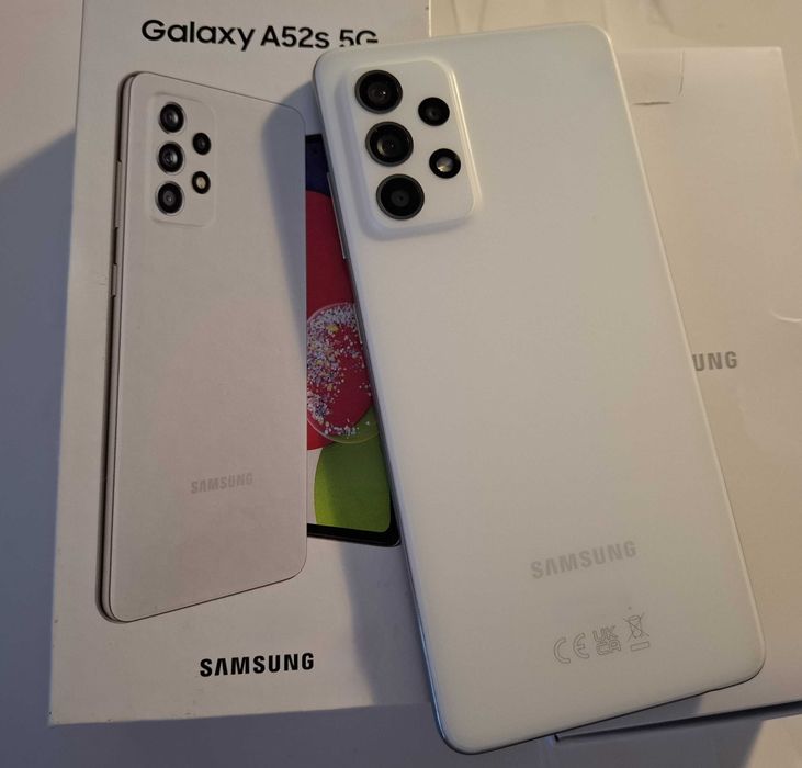 Samsung Galaxy A52s 5G Alb impecabil - tipla