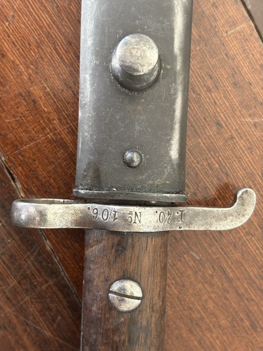 Baionetă Mauser S84/98 + teacă, WW1/WW2