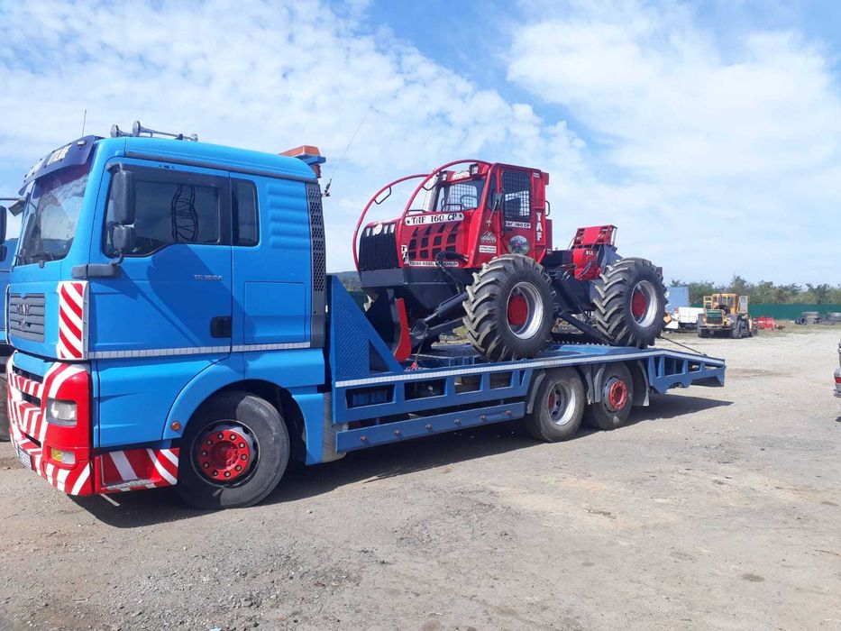 Transport utilaje, buldo, tractor, utilaj agricol, taf,nacela