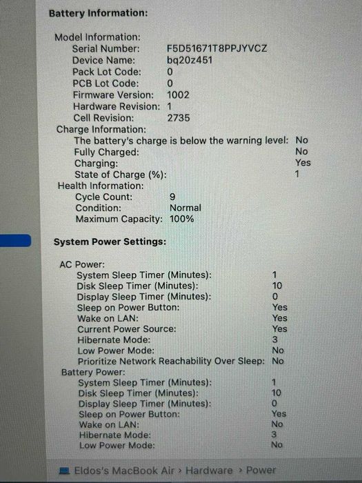 MacBook Air 2020, M1 / СА16435