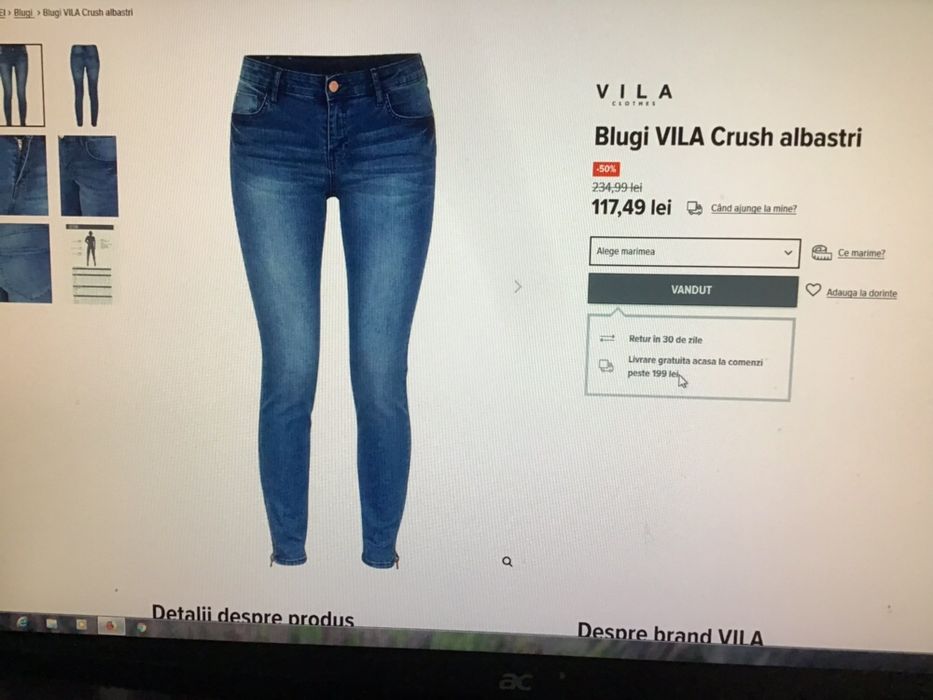 Jeans Villa ,marimea 31,noi cu eticheta