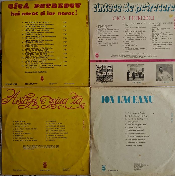 Discuri vinil Electrecord - Ileana Sărăroiu, Irina Loghin și alții