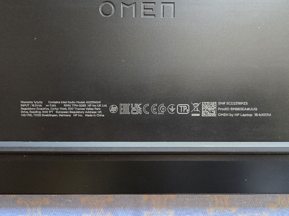Игровой ноутбук HP OMEN 16
