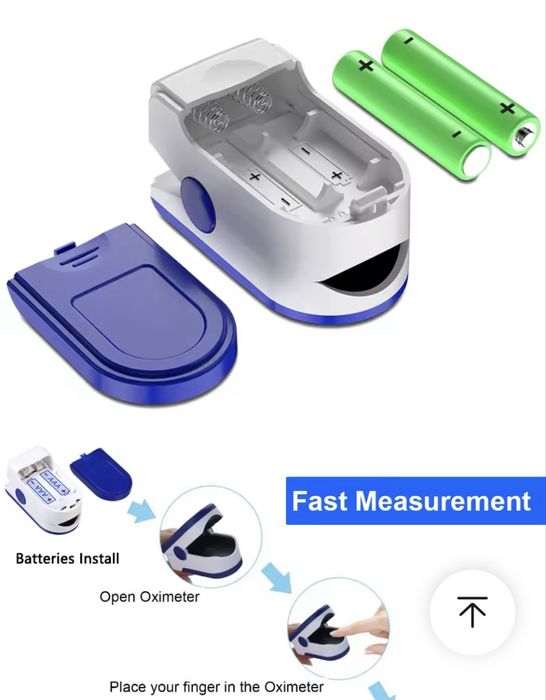 9 лв. нов пулсов оксиметър за измерване на пулса и кислорода в кръвта
