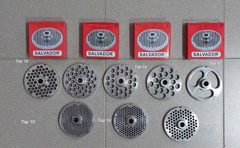 Решетки, ножове и фунии за месомалачки.