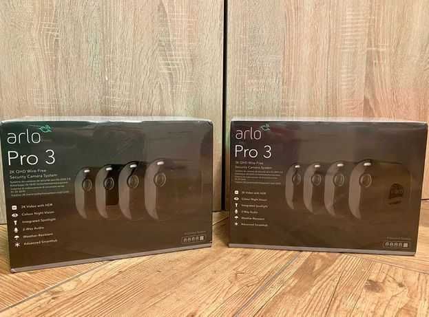 SET 4 Camere Supraveghere Netgear Arlo Pro 3 2K QHD | Nou . SIGILAT