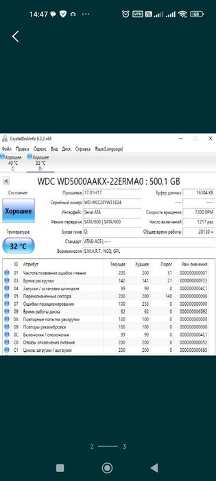 Жёсткий диск WD Blue