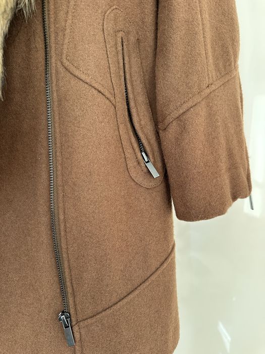 Палто от еълнена смес xs