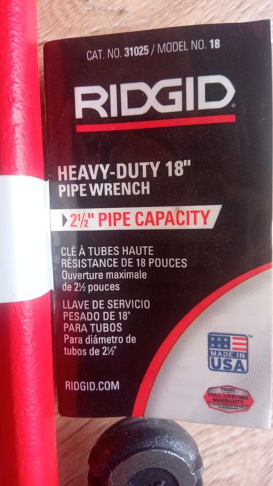 Газовый ключ Ridgid 18