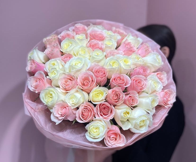 51 роза 24000тг!