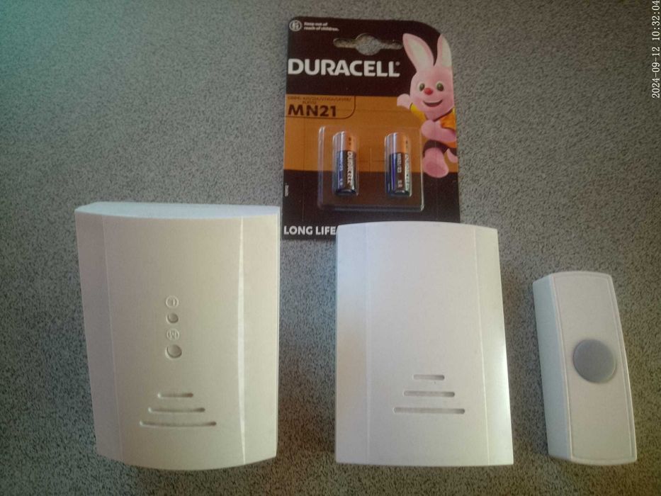 Sonerie wireless Byron, 2 receptori, 16 melodii, baterie Duracell