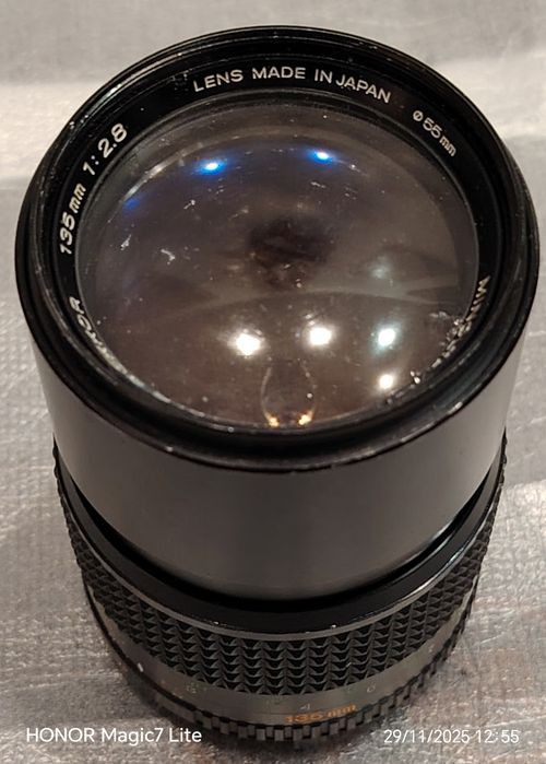 Obiectiv Minolta 135mm f2. 8 + adaptor Sony nex