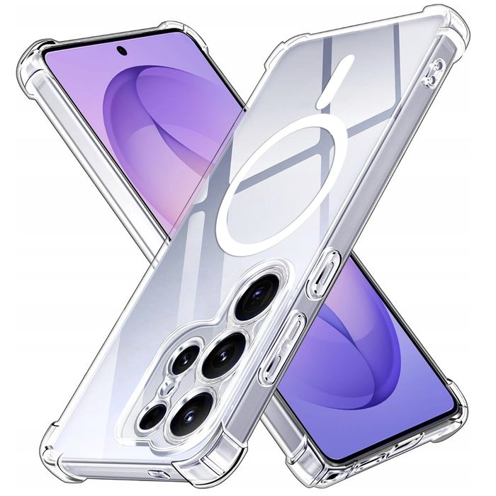 Samsung Galaxy S26 Ultra S26+ / Удароустойчив MagSafe силиконов кейс