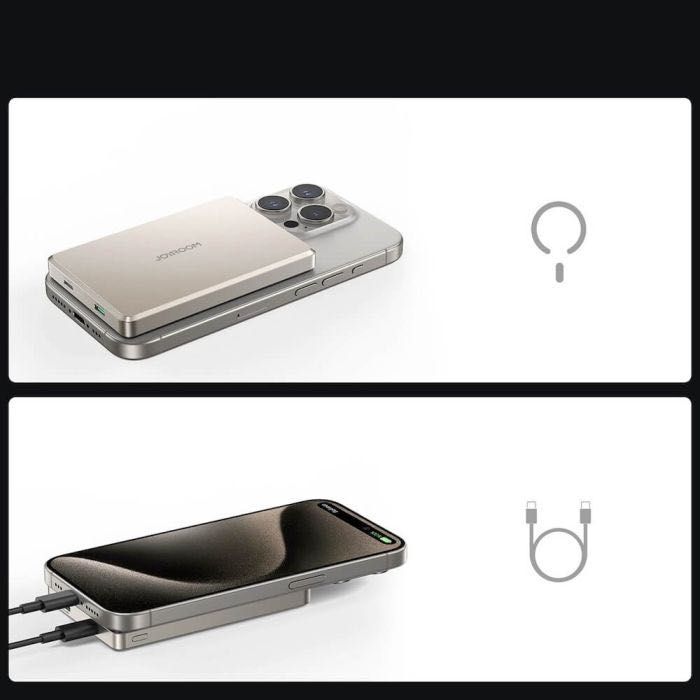 Joyroom Ultra Slim 10000 mAh – магнитна безжична външна батерия 20 W