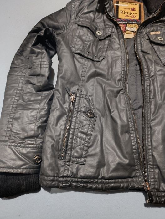 Стилно мъжко яке Khujo (Милитари стил) – Размер S, Като ново!
