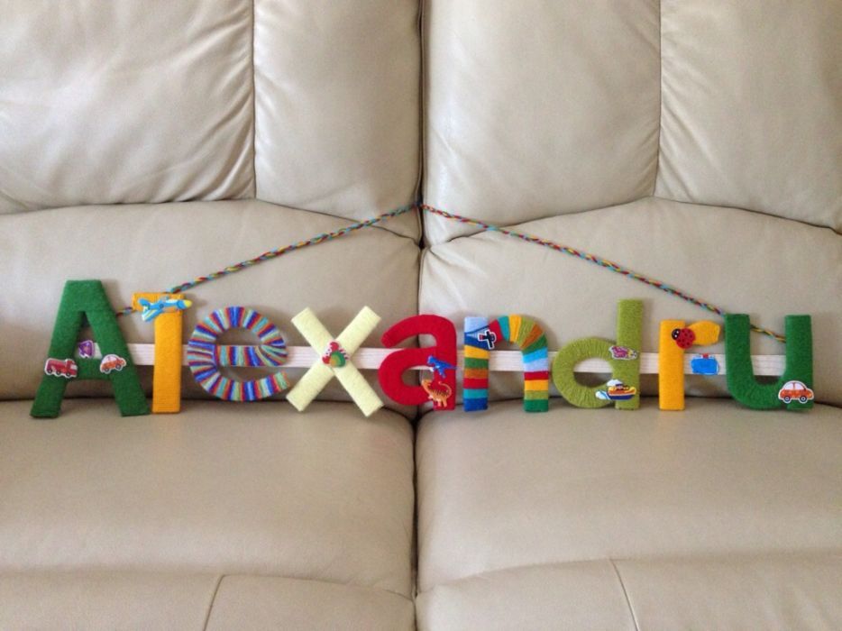 Litere personalizate handmade