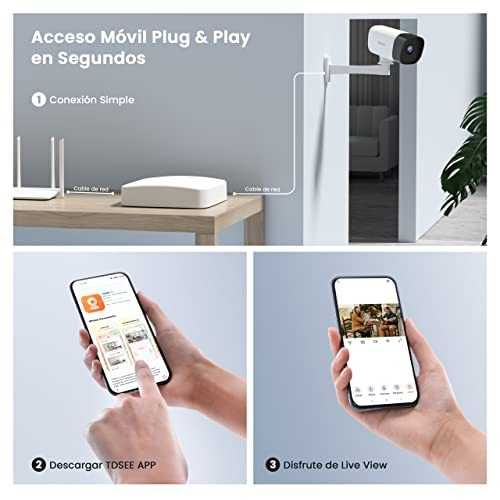 Комплект камери за видеонаблюдение Tenda K4P-4TR-1T 4MP PoE