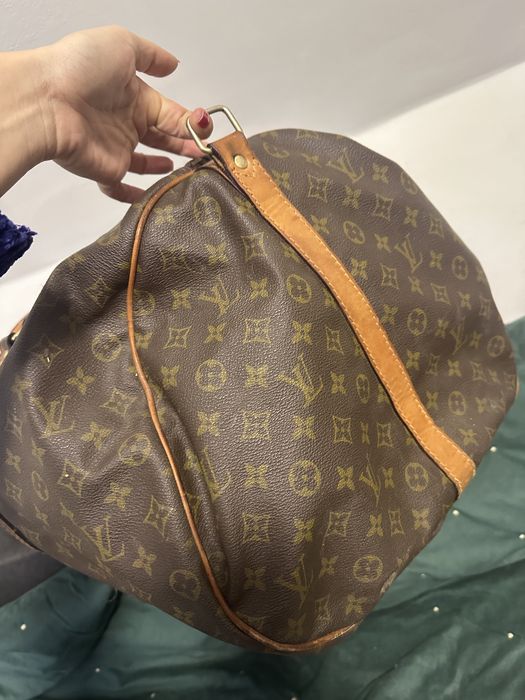 Geantă Louis Vuitton Keepall 55, model clasic, vintage ani 70-80