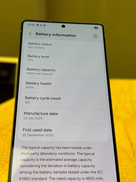 Samsung S25 Ultra Titanium Black 256GB 100% Baterie #151
