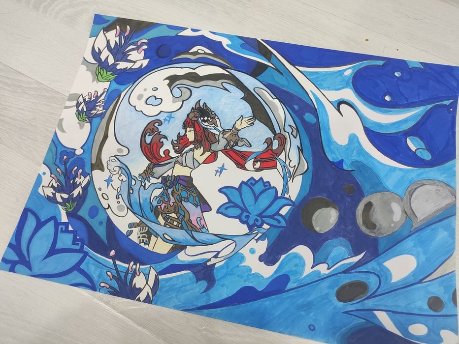 Аниме рисунки на а3