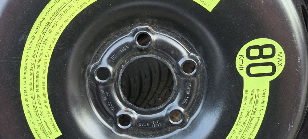Rezerva slim Audi A4 B8, A5 noua T 125 70 R19