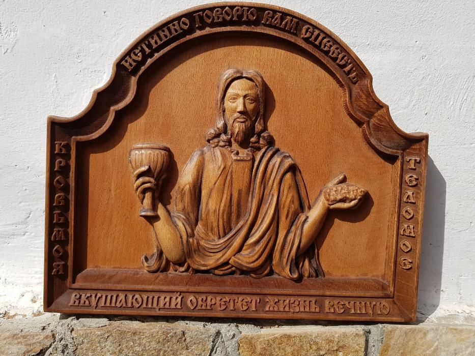 Дърворезба, Икони ИСУС ХРИСТОС или Богородица